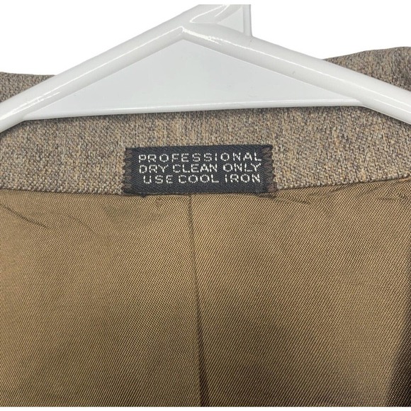 VTG 60s Rittels Western Wear Mens 42L Brown with Leather Trim Sport Coat - Picture 5 of 16